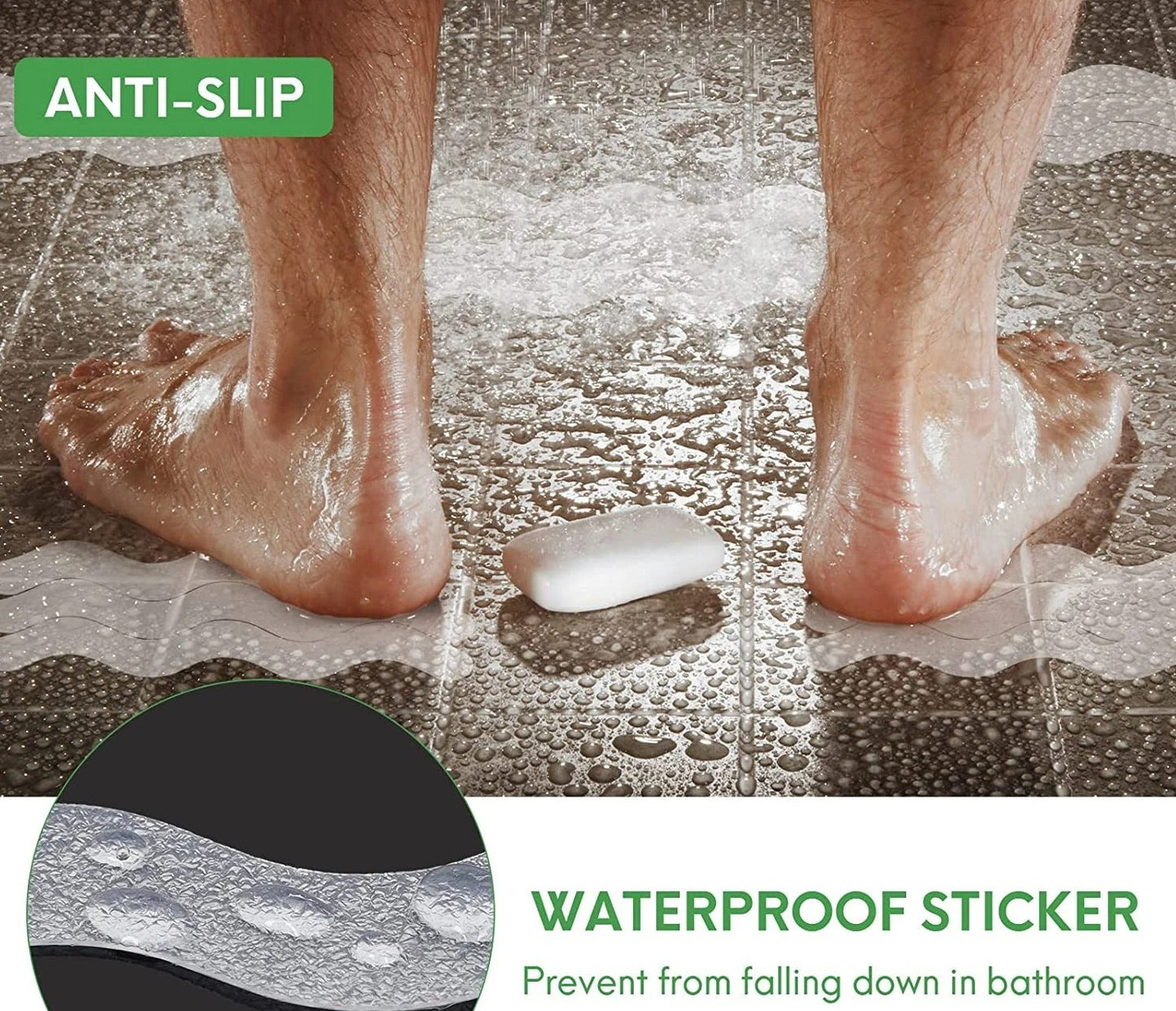 Curved Anti-Slip Shower Strips