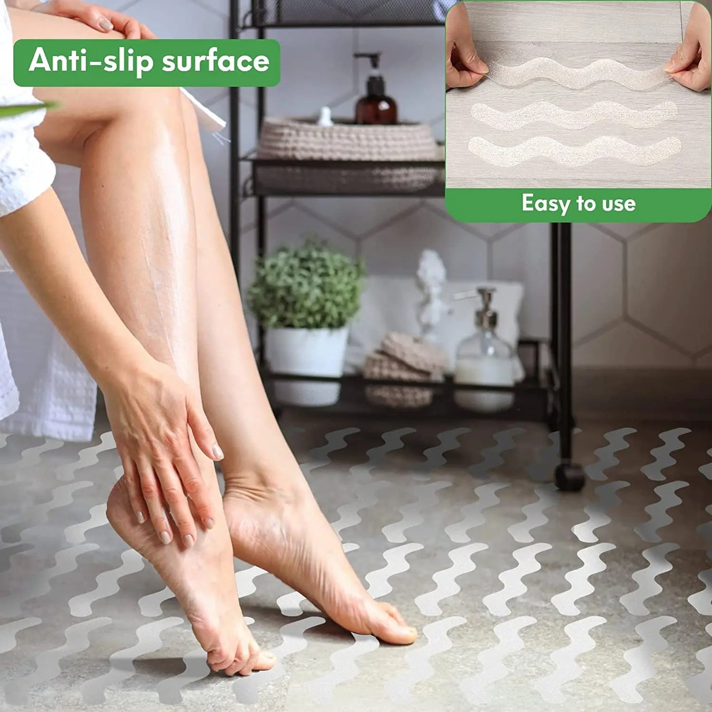 Curved Anti-Slip Shower Strips